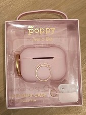 XO Poppy AirPods Case for Air Pods Pro Pink-a-boo W/ Carabiner Clip NIB