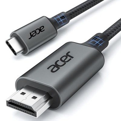 Acer USB Type-C HDMI Cable [4K@60Hz Video Output] HDMI Conversion Cable with