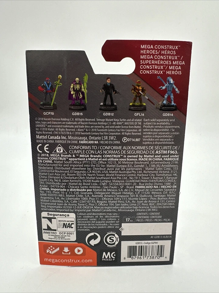 MEGA CONSTRUX HERO серый инопланетянин X-Files GDB13 серии 5 новый - Изображение 2 из 2