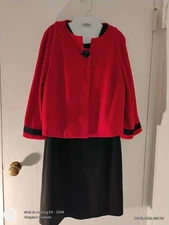 DANNY & NICOLE  Piece  Jacket Flare Sleeveless Dress Back Zipper 10