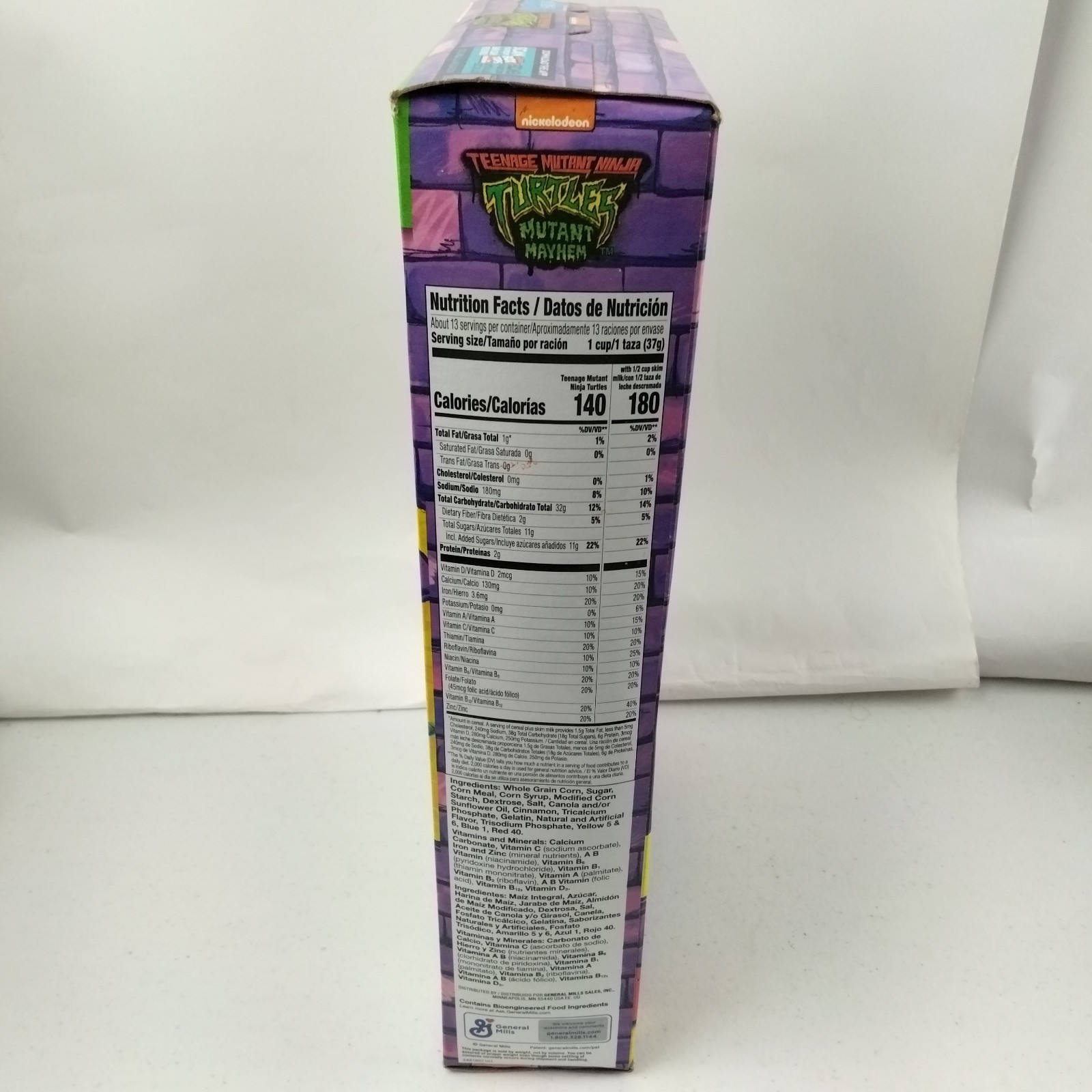 Teenage Mutant Ninja Turtles Collectible Mutant Mayhem Cereal Box 2023 Sealed 
