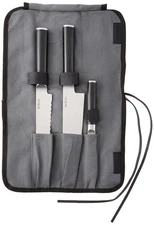 Babish German High-Carbon 1.4116 Steel Cutlery Knife Set, 3-Piece w/Knives Roll