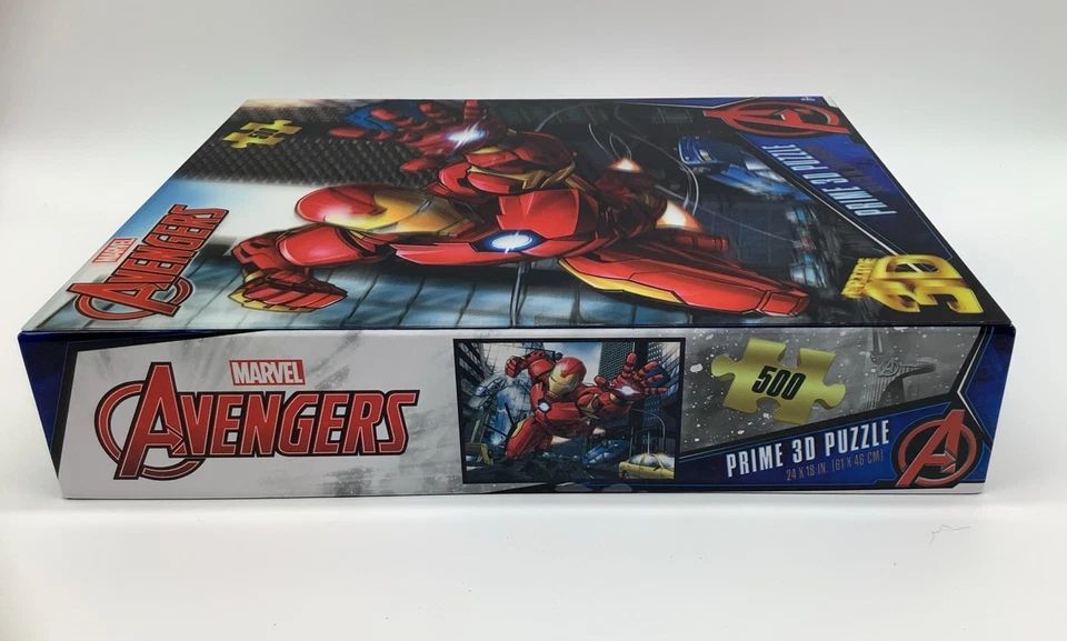 "Rompecabezas 3D Iron Man Marvel Avengers NUEVO SELLADO 500 piezas 24x18""" Foto 3 de 4