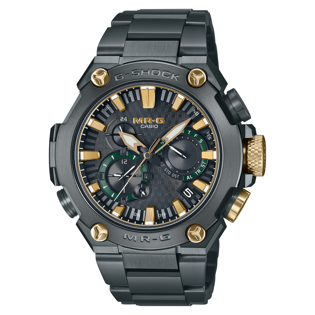 時計 G-SHOCK MRG-B2000BG Casio G-shock MRG-B2000BG-3A Black Titanium Bluetooth Solar Men`s