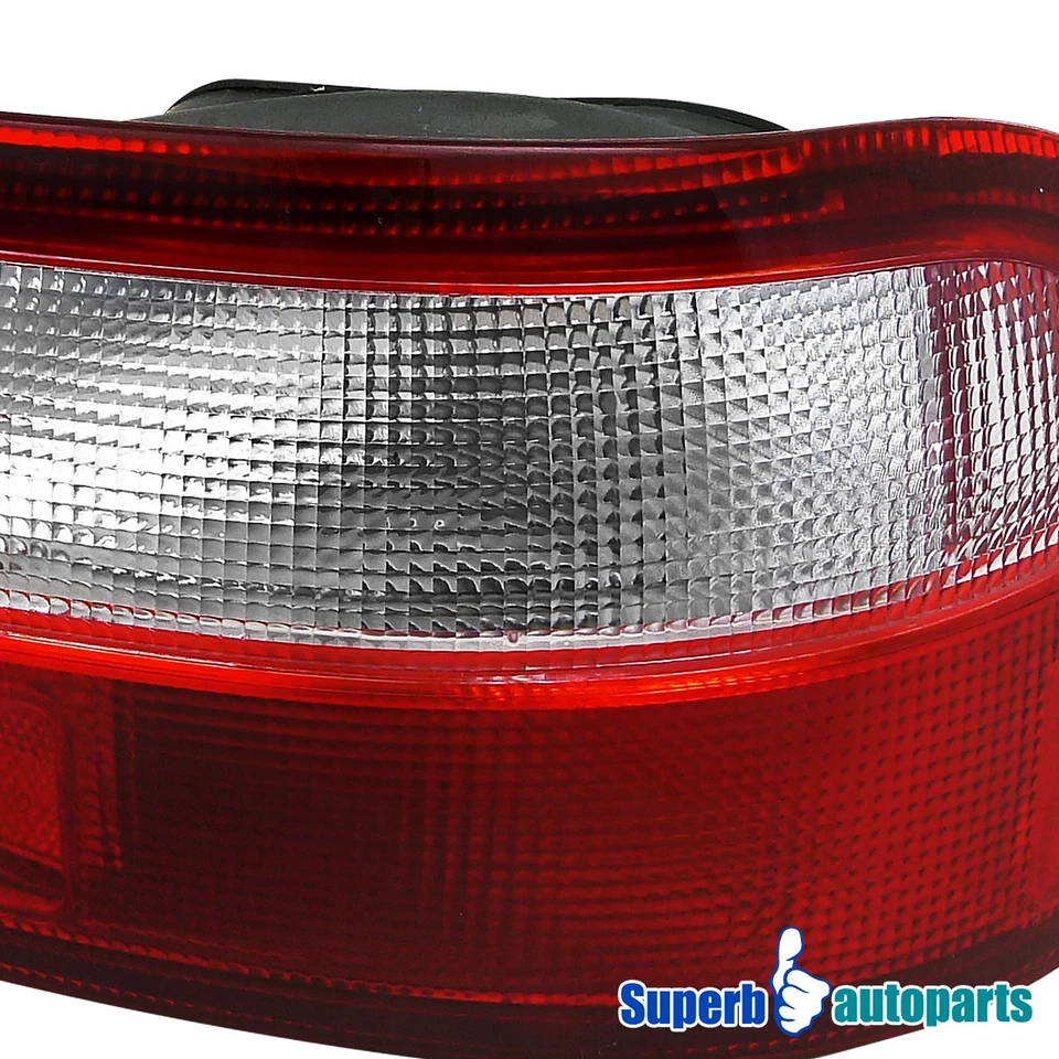 Fits 1992-1995 Honda Civic 2/4Dr Coupe Sedan Tail Lights Brake Lamps Red/Clear - Image 4 of 4