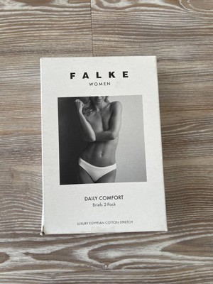 FALKE Daily Comfort Pants Hipster Knickers Pack of 2 Black MEDIUM - BNWT RRP £30