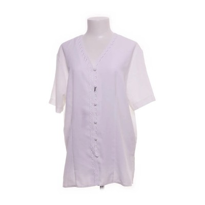Donna Donna, Top, Größe: 50, Weiß, Polyester, Einfarbig, Satin, Damen #Gep