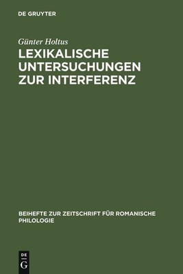 Lexikalische Untersuchungen Zur Interferenz: Die Franko-Italienische Entr?e d'Es