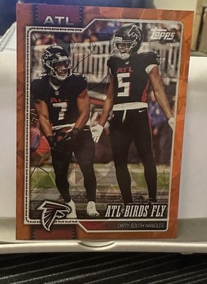 2026 Topps Flagship Atl Birds Fly #298 Orange Diamante /25 Drake London Robinson