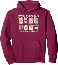 Jesus Is My Jam And Im Here To Spread Christian Unisex Hooded Sweatshirt