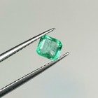 0.58 Ct Natural Zambian Green Emerald Unique Luster Square Octagon Cut - G- 167 — photo 2