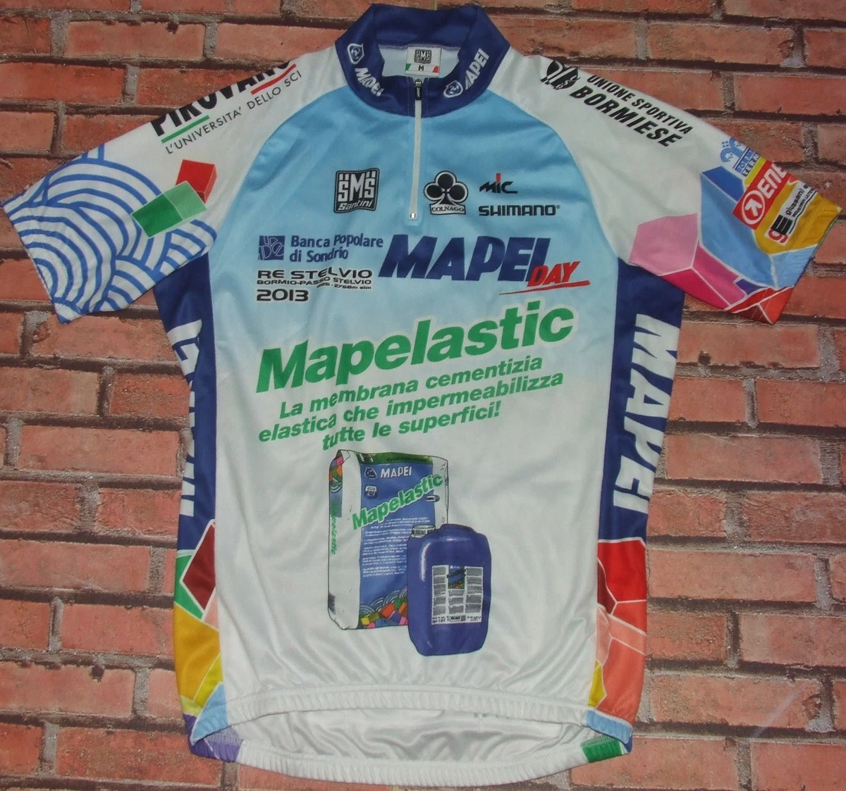 Mapei Day 2007 Santini Maglia Shirt Maillot Bici Cyclisme Cycling (011) Tg. M