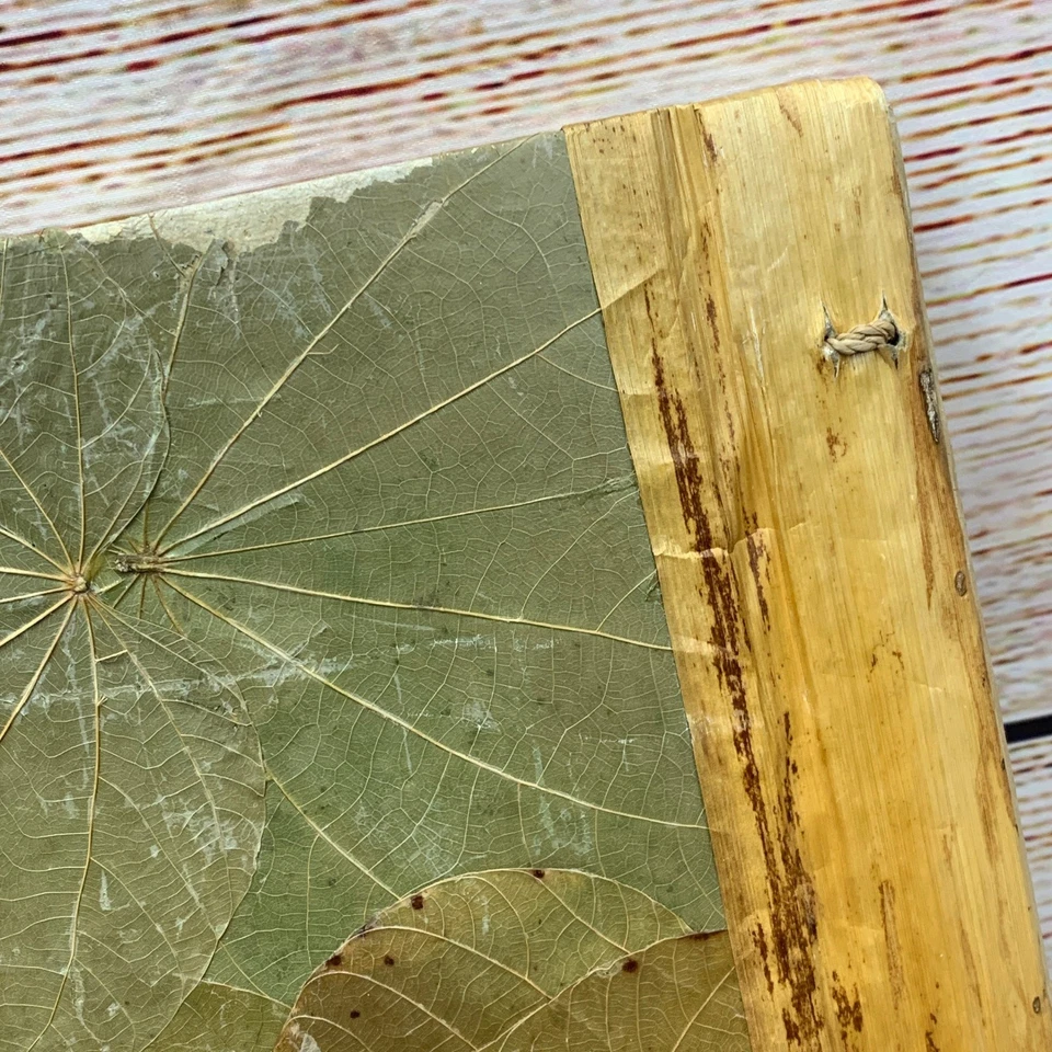 Álbum de fotos hecho a mano Island Treasures Jamaica "sandalias" cubierta de hoja natural Foto 4 de 4