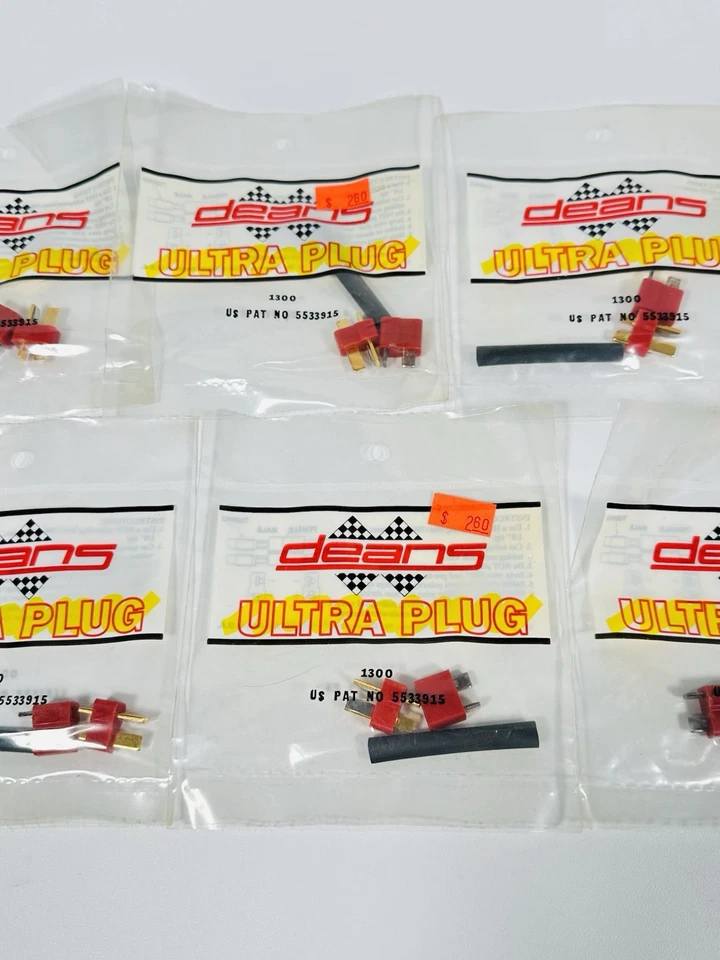DEANS 1300 2-Pin Ultra Plug Connector Set Of 7 Bags - Brand New Sealed ✅ - Image 3 of 4