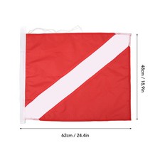 1. Dive Flag For Scuba Diving Spearfishing Freediving Warning Action Boat Use