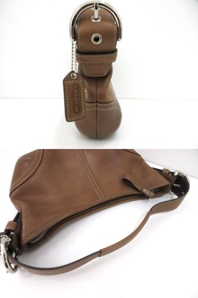 Coach 9541 Soho Vintage Brown Leather Shoulder Hobo Handbag Y2K