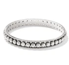 Brighton Pretty Tough Pierced Bangle Silver Bracelet NWT $72