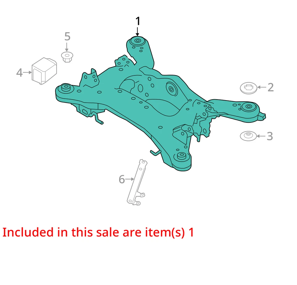 (LOCAL PICKUP ONLY) Crossmember/K-Frame Rear Fits 14-22 INFINITI Q50 3008662 - Image 3 of 4