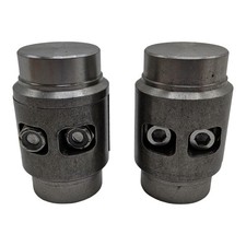 Lot 2x Interlocking Steel Weld Bungs Tube Connectors Roll Cage 1-34 X .095 .120