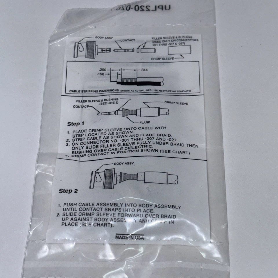 Conectores TROMPETER True 75Ω para cabo coaxial flexível - Lote de 29 - Imagem 3 de 3