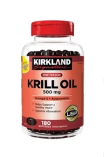 Kirkland Signature Krill Oil 500 mg., 160 Softgels🛍️