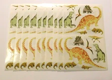 Mrs. Grossman's Stickers Lot of 10 Sheets ~Dinosaurs~2003  Scrapbooking