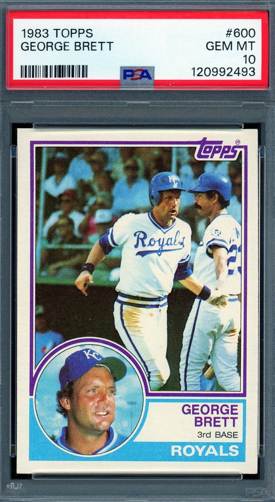 1983 Topps # 600 George Brett HOF PSA 10 Gem Mint Royals (2493)