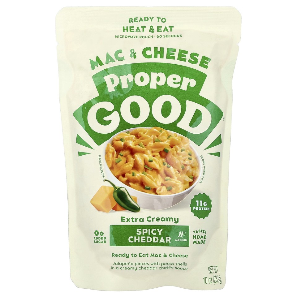 Ready to Heat & Eat, Mac & Cheese, Spicy Cheddar, Medium, 10 oz (283 g)