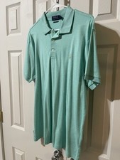 Polo Ralph Lauren Men s Polo Shirt Custom Slim Fit GREEN SZ L 98.50