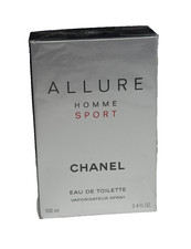 NEW Allure Homme Sport Chanel Eau De Toilette Spray 3.4 oz Damaged Box