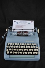 Professionally Restored 1956 SMITH Corona SILENT Super Blue Typewriter Elite thumbnail