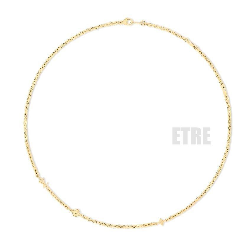 VUITTONチェーン Louis Vuitton Men's V Yours Chain Necklace Silver M02739