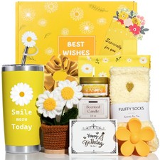 Gift Basket for Women, Birthday Self Care Package with 20oz Tumbler, Scented ...