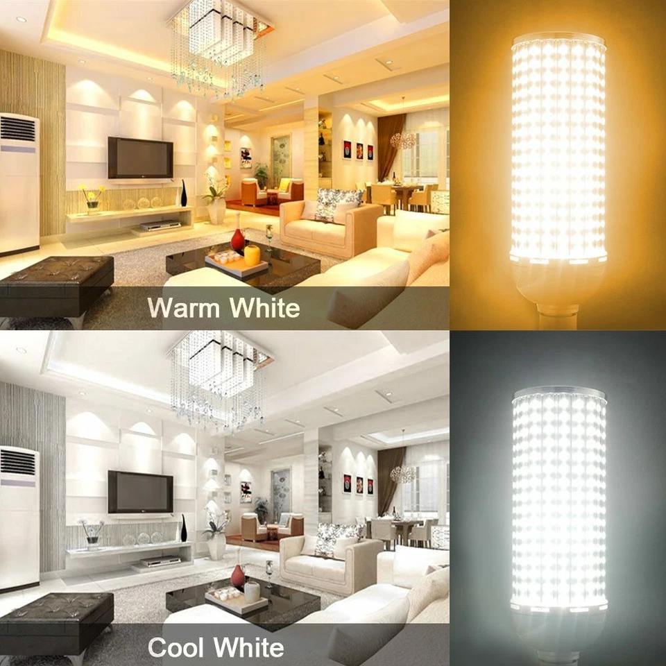 MENGS E40 80W=600W LED Glühbirne Lampe 8000lm AC 140-265V Energiesparlampe Warm - Bild 4 von 4