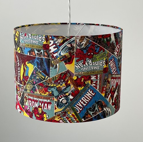 Paralume Marvel fumetti Spiderman Ironman supereroe paraluce per batteria - Foto 5 di 12