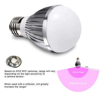 5X3W 15W E27 E26 LED 940nm IR 85-265V Infrared Bulb for CCTV illuminator no glow
