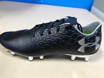 Under Armour Magnetico Pro FG Soccer Cleats Black Silver - Size 5