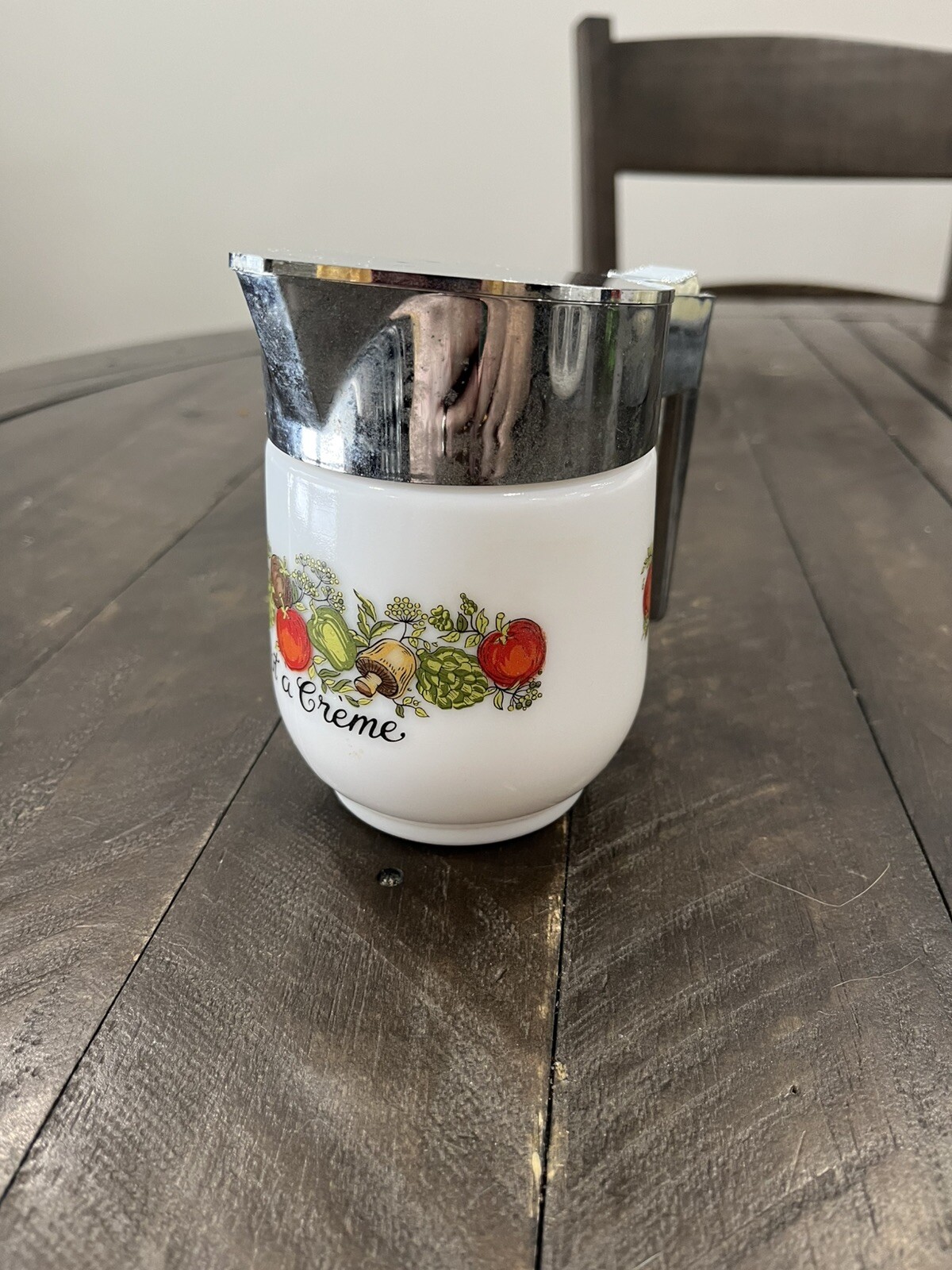 Vintage Corning Ware Gemco Spice of Life Creamer Pitcher Pot A Creme made in USA