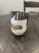 Vintage Corning Ware Gemco Spice of Life Creamer Pitcher Pot A Creme made in USA