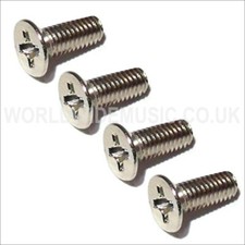 4 x MXR small countersunk screws for effects pedal assembly 6/32" x 3/8" 