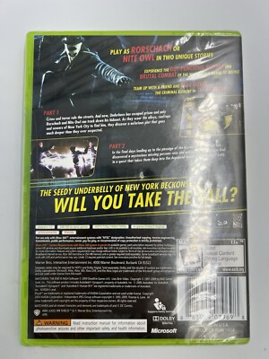 Watchmen: The End is Nigh Parts 1 and 2 (Microsoft Xbox 360, 2009