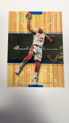 Hakeem Olajuwon 1999-00 Upper Deck Baseline Grooves Rainbow #19 Rockets /500 HOF