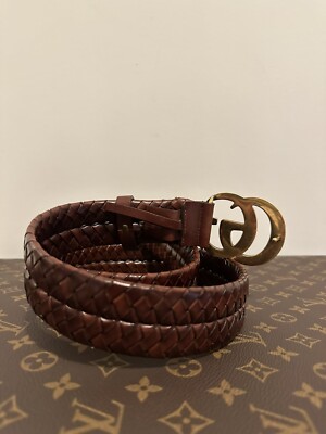 Gucci GG Braided Leather Belt $1,190.00 (Unisex) | eBay