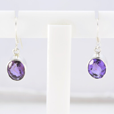 Beautiful Appealing Amethyst 925 Sterling Silver Purple Natural india US gift