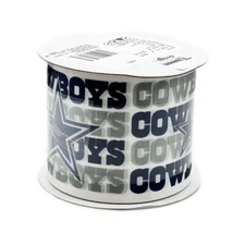 2.5" Dallas Cowboys Ribbon, Licensed Offray Ribbon