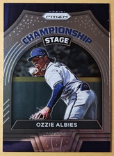 2022 Panini Prizm Ozzie Albies #CS-3 Championship Stage Insert Atlanta Braves