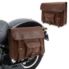 Motorcycle saddlebag pair / Vintage bag Craftride SV7 12 l brown