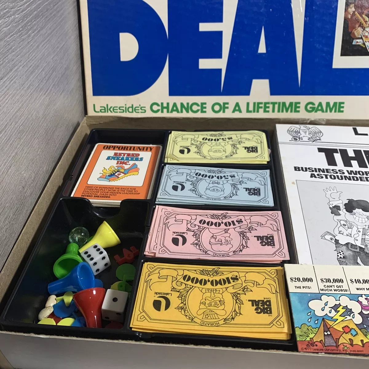 1977 Lakeside Games Big Deal Chance of a Lifetime Board Game Very Nice