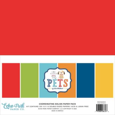 Echo Park- Coordinating Solids Paper 12x12'' - ''Echo Park '' - Cardstock