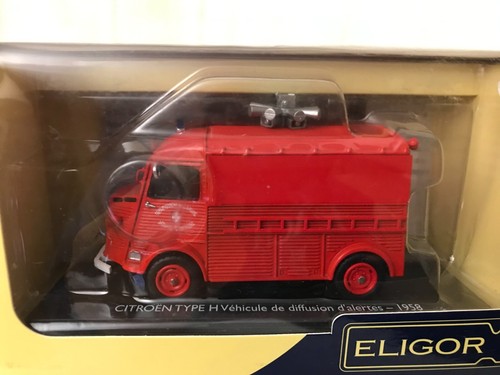 Miniature Citroën Type H Pompiers Par ELIGOR - Modèle Réduit Occasion